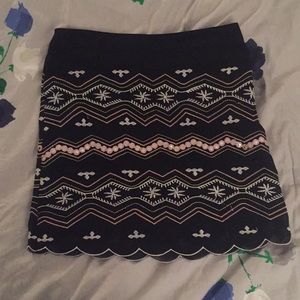 Harper Embroidered Mini Skirt